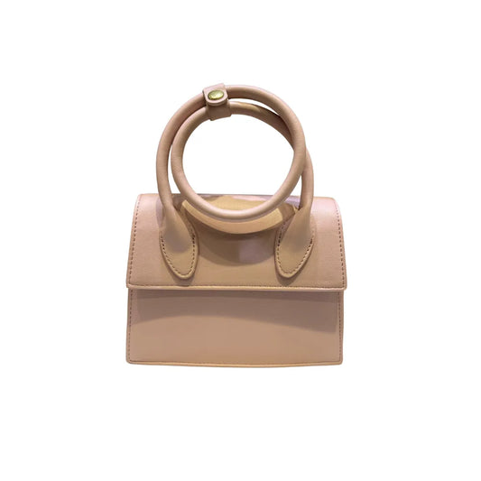 borsetta donna in similpelle di colore rosa