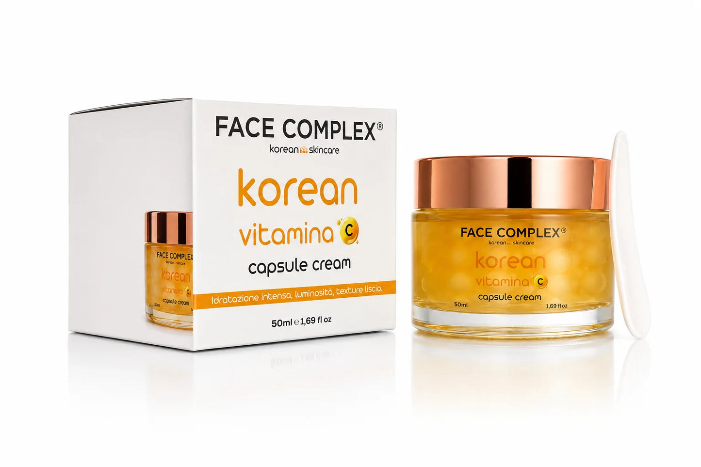 Face Complex Korean Skincare Vitamina C Capsule Cream 50 ml – Crema Viso Illuminante