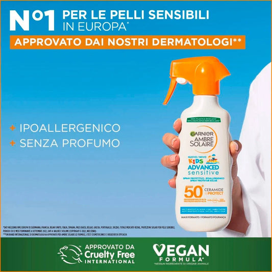 Garnier Ambre Solaire Kids Advanced Sensitive Spray SPF50+ 270 ml