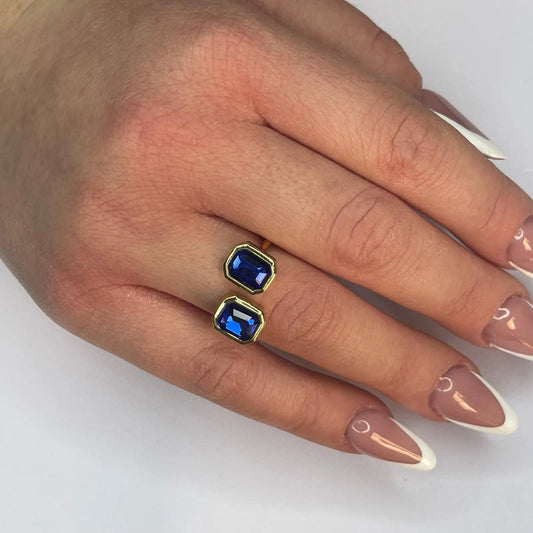 Anello Doppio Diamond