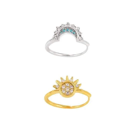 Anello Coppia Sole e Luna