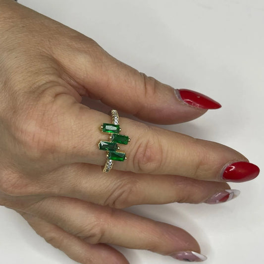 Anello Diamantini Base Oro - Vari Colori