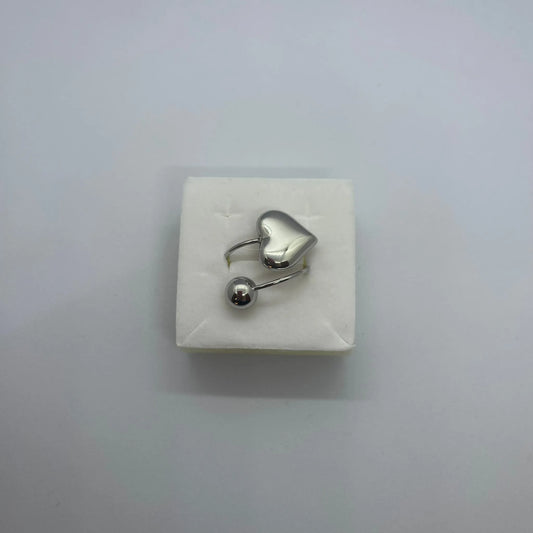 Anello Cuore con Sfera