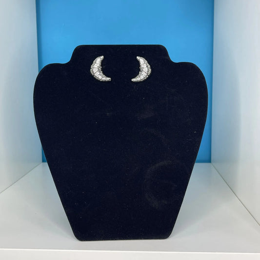 Orecchini Croissant Silver