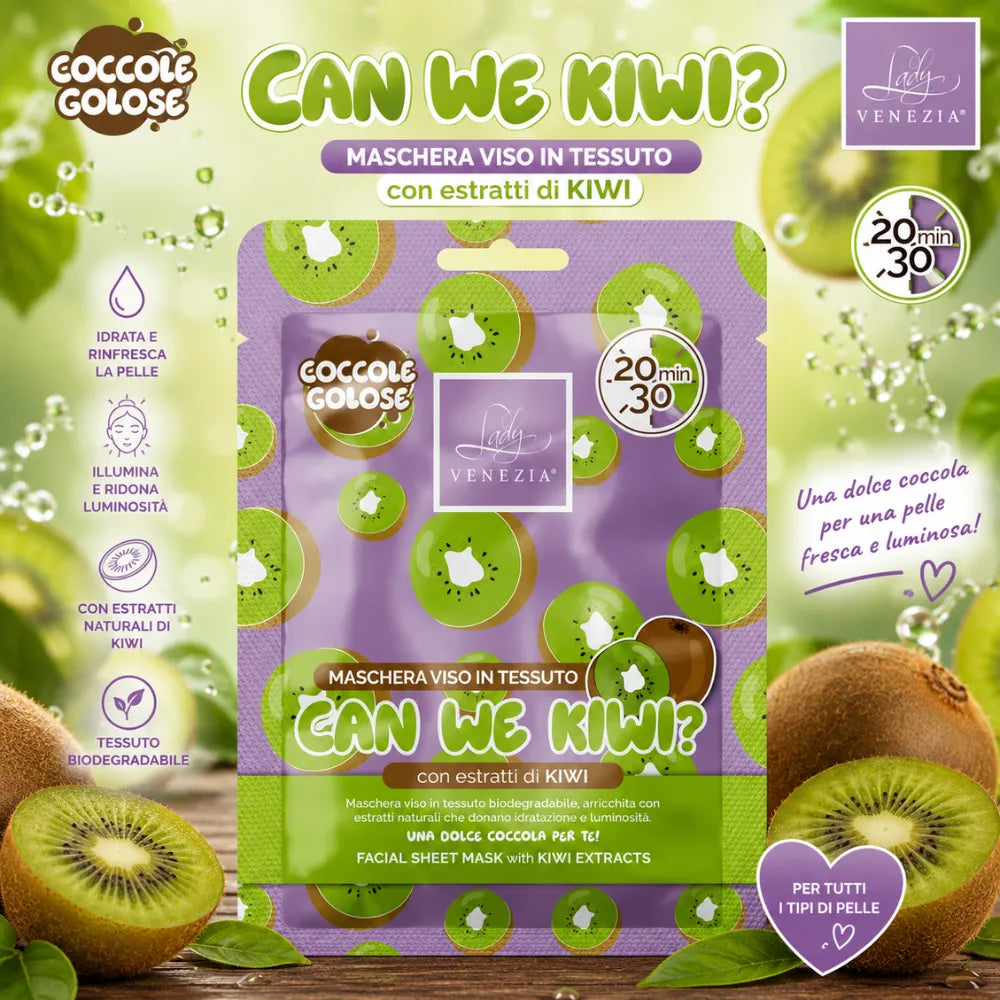Lady Venezia Maschera Viso “Can We Kiwi?”