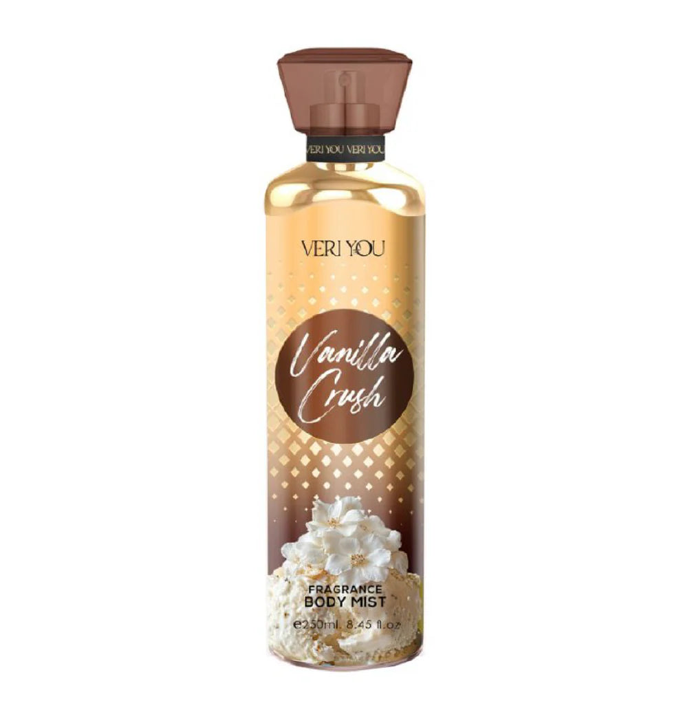 Vanilla Crush Body Mist Spray - Acqua Profumata alla Vaniglia Dolce e Avvolgente 250ml