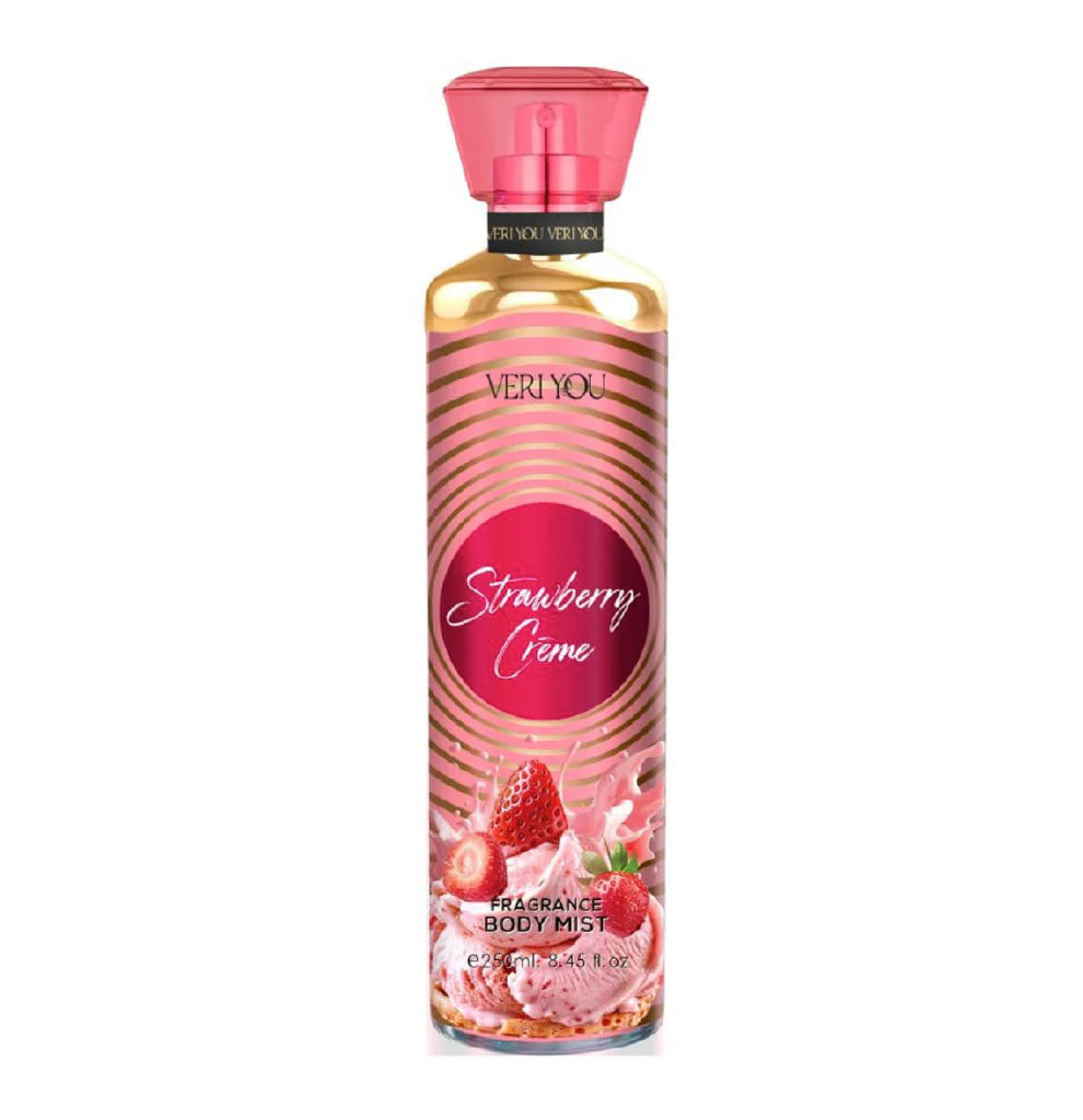 Strawberry Creme Body Mist Spray - Acqua Profumata Fragola e Crema Dolce 250ml
