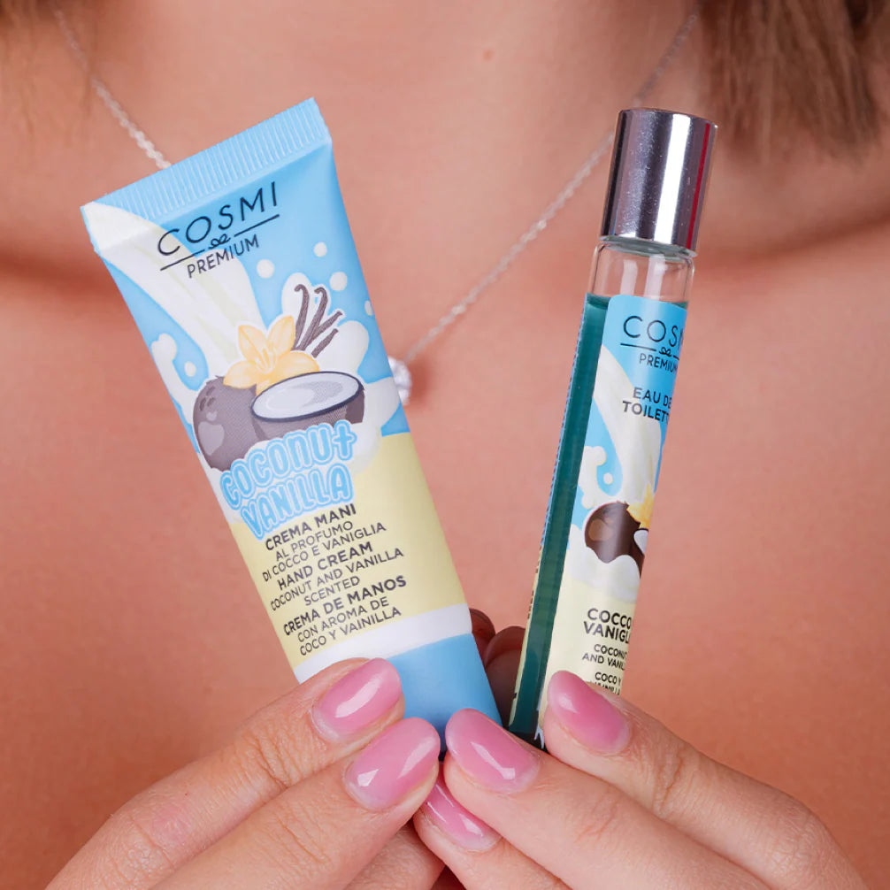 Cosmi Milano - Set Crema Mani + Profumo Cocco e Vaniglia