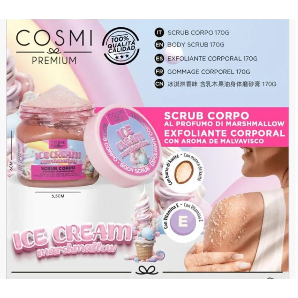 Cosmi Milano - Scrub Corpo Esfoliante Ice Cream 170gr