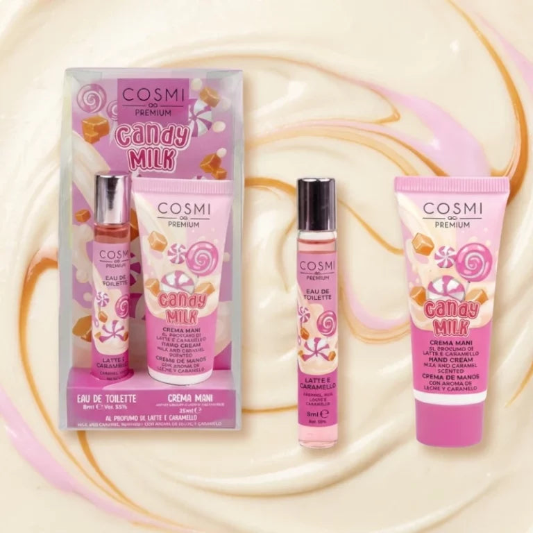 Cosmi Milano - Set Crema Mani + Profumo Latte e Caramello