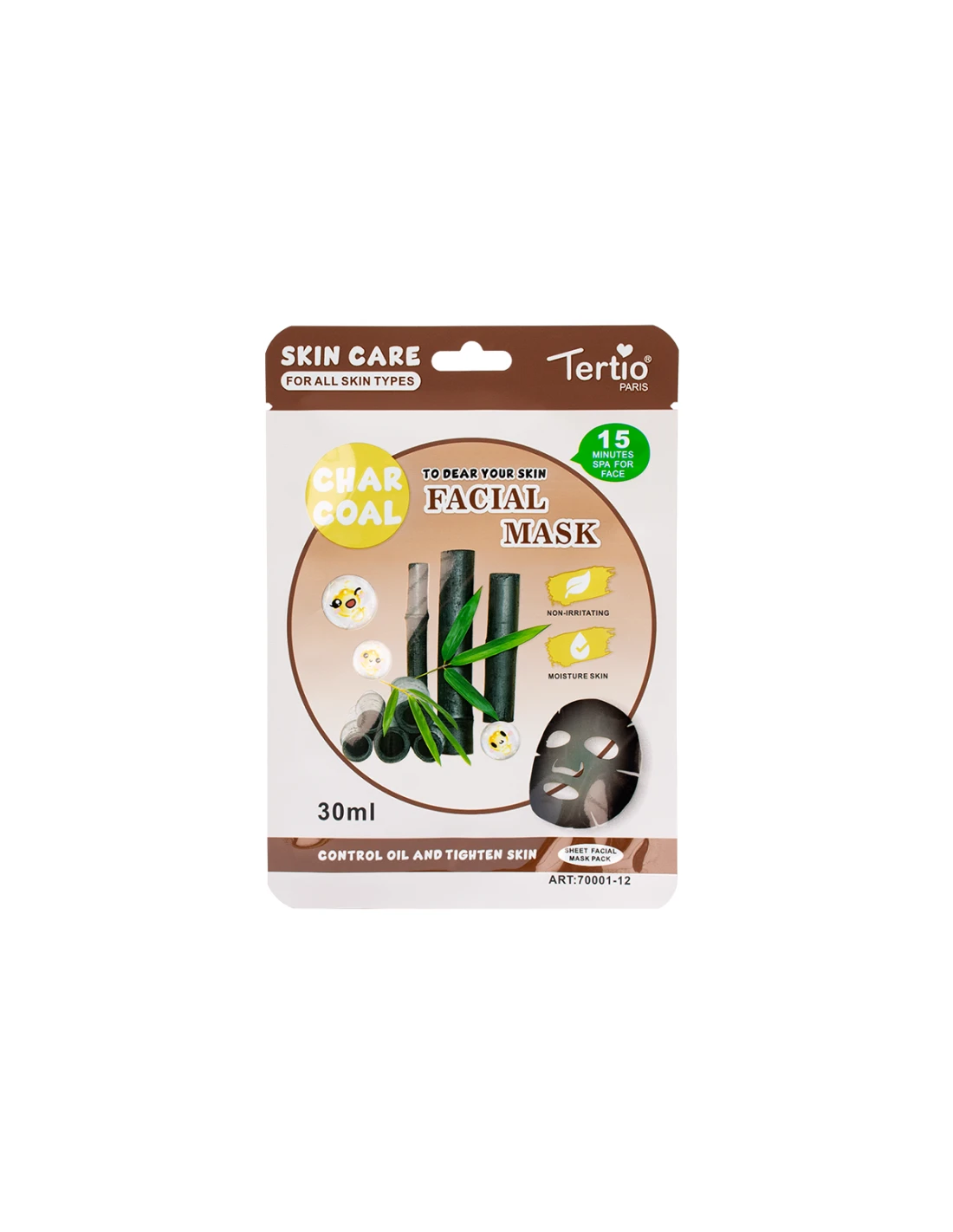 Maschera Viso al Carbone di Bambù