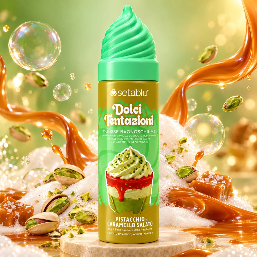 Setablu Dolci Tentazioni Mousse Bagnoschiuma Pistacchio & Caramello Salato 200 ml