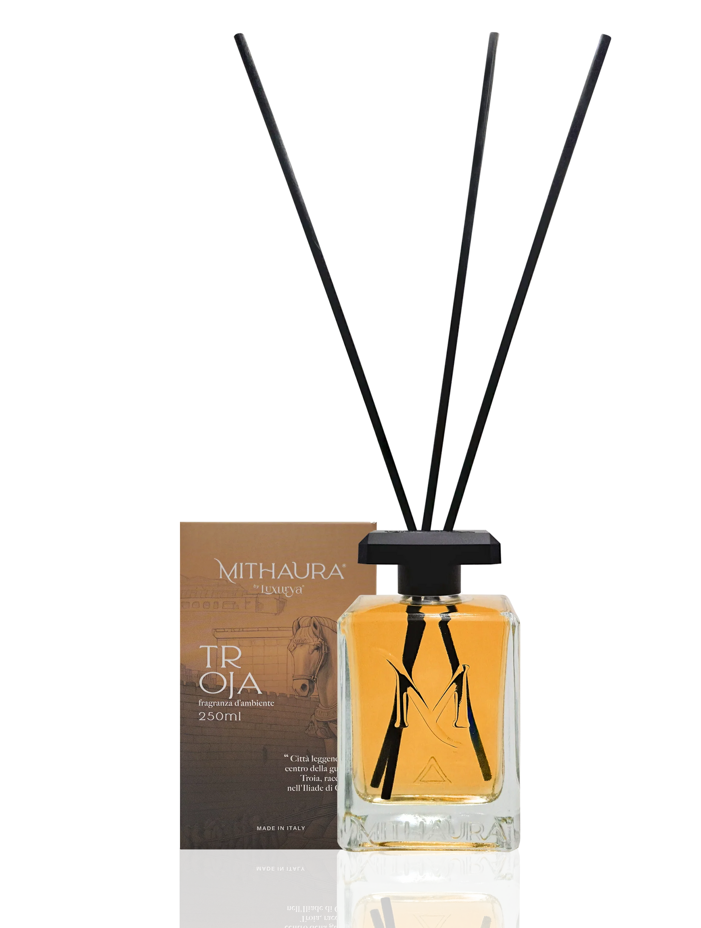 Mithaura - Profumatore Ambiente Tonka , Oud e Rosa 250 ml