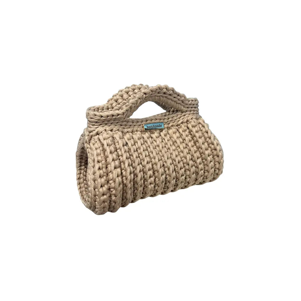 Borsetta Bauletto Realizzata a Mano Beige