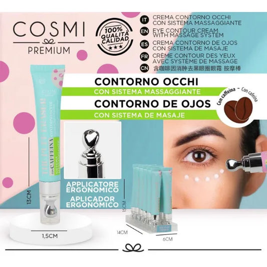 Cosmi Premium - Crema Contorno Occhi con Caffeina 15 ml