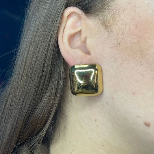 Orecchini Quadrato Pieno - Vari Colori