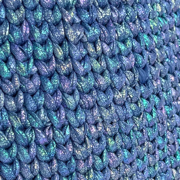 Borsetta Unicorno Blu in Fettuccia di Cotone