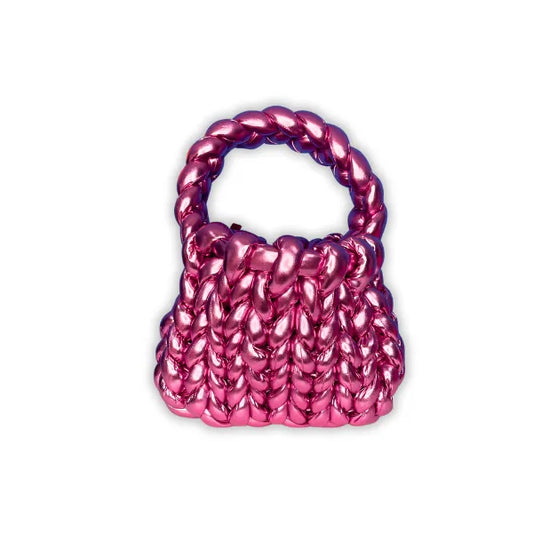 Borsa Marshmallow Metallica Rosa