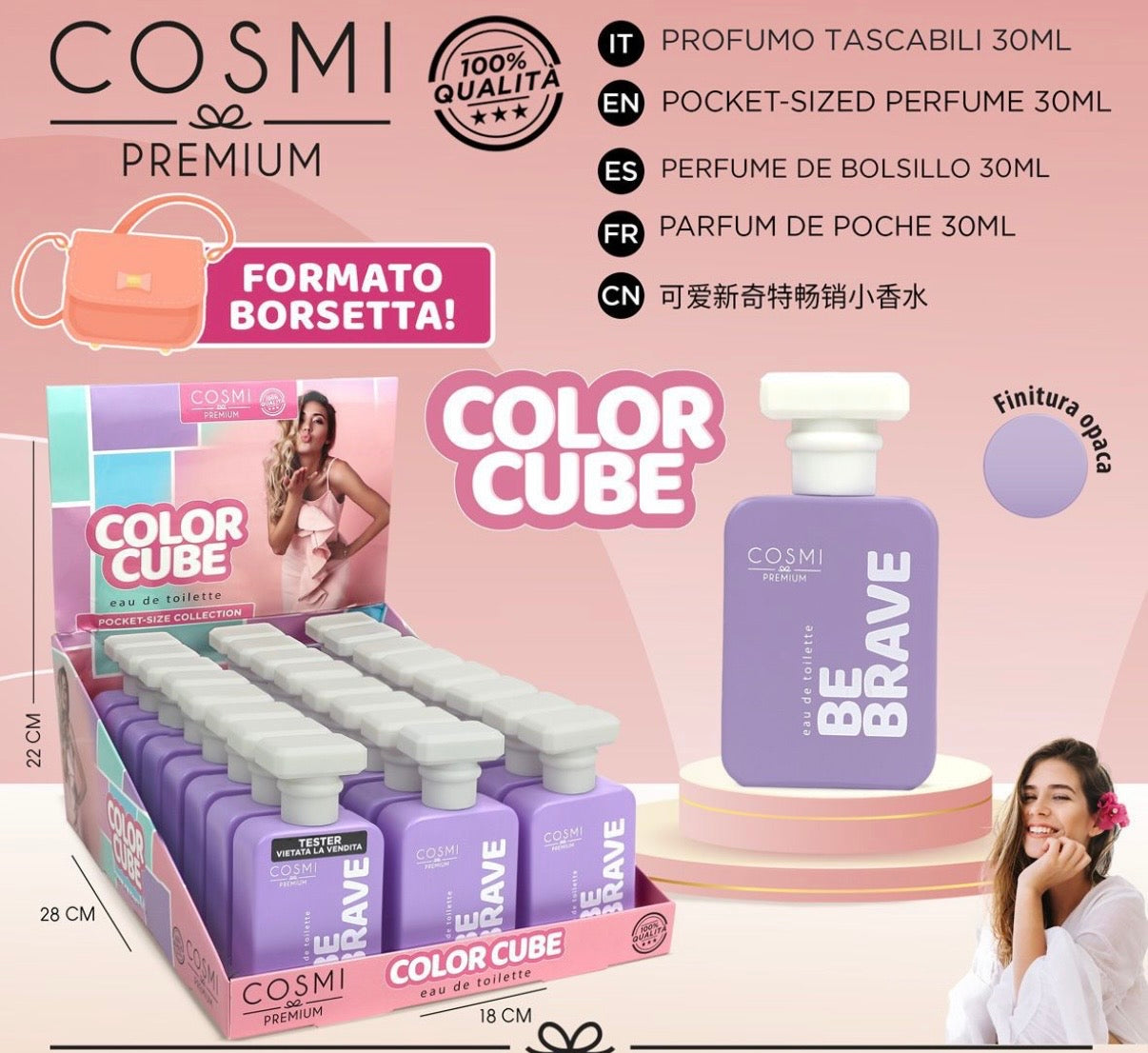 Cosmi Milano - Profumo 30 ml Be Brave Viola