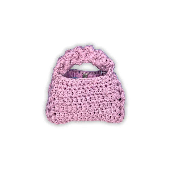 Borsetta Rosa in Fettuccia di Cotone