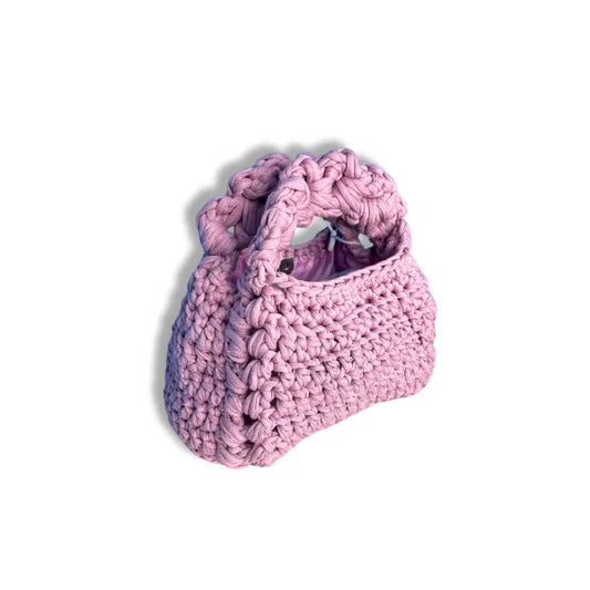 Borsetta Rosa in Fettuccia di Cotone