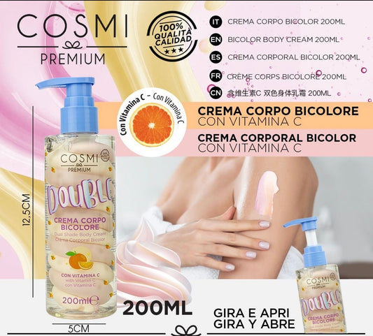 Cosmi Milano - Crema Corpo Bicolore 200ml con Vitamina C
