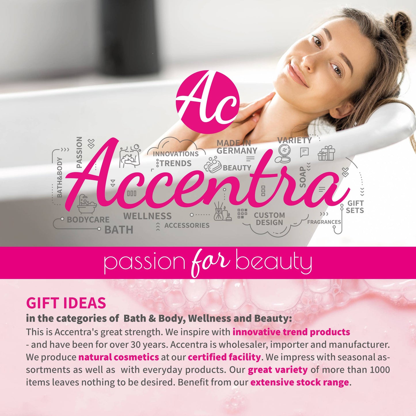 Set da bagno WINTER SPA con candela profumata