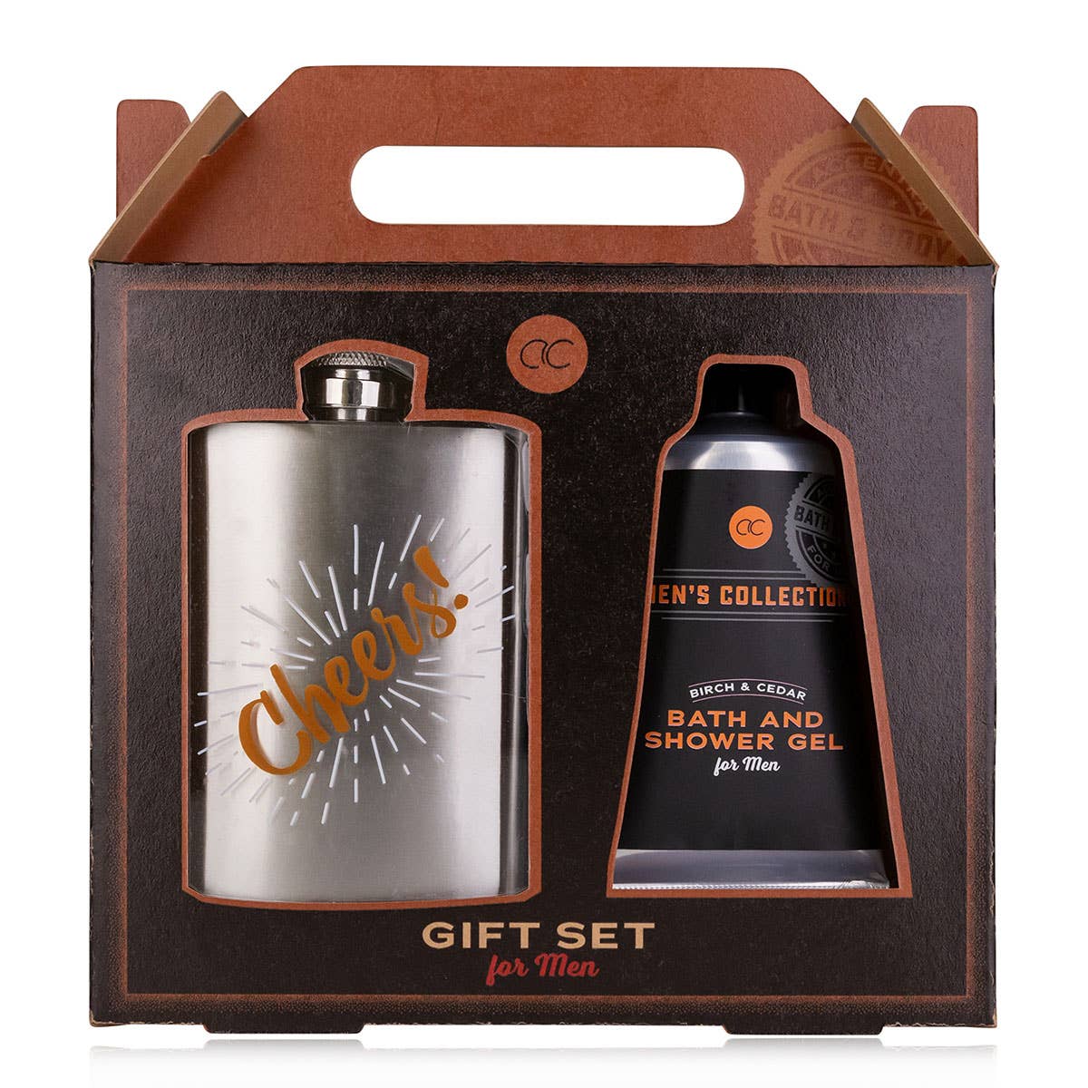 Set regalo da uomo con fiaschetta
