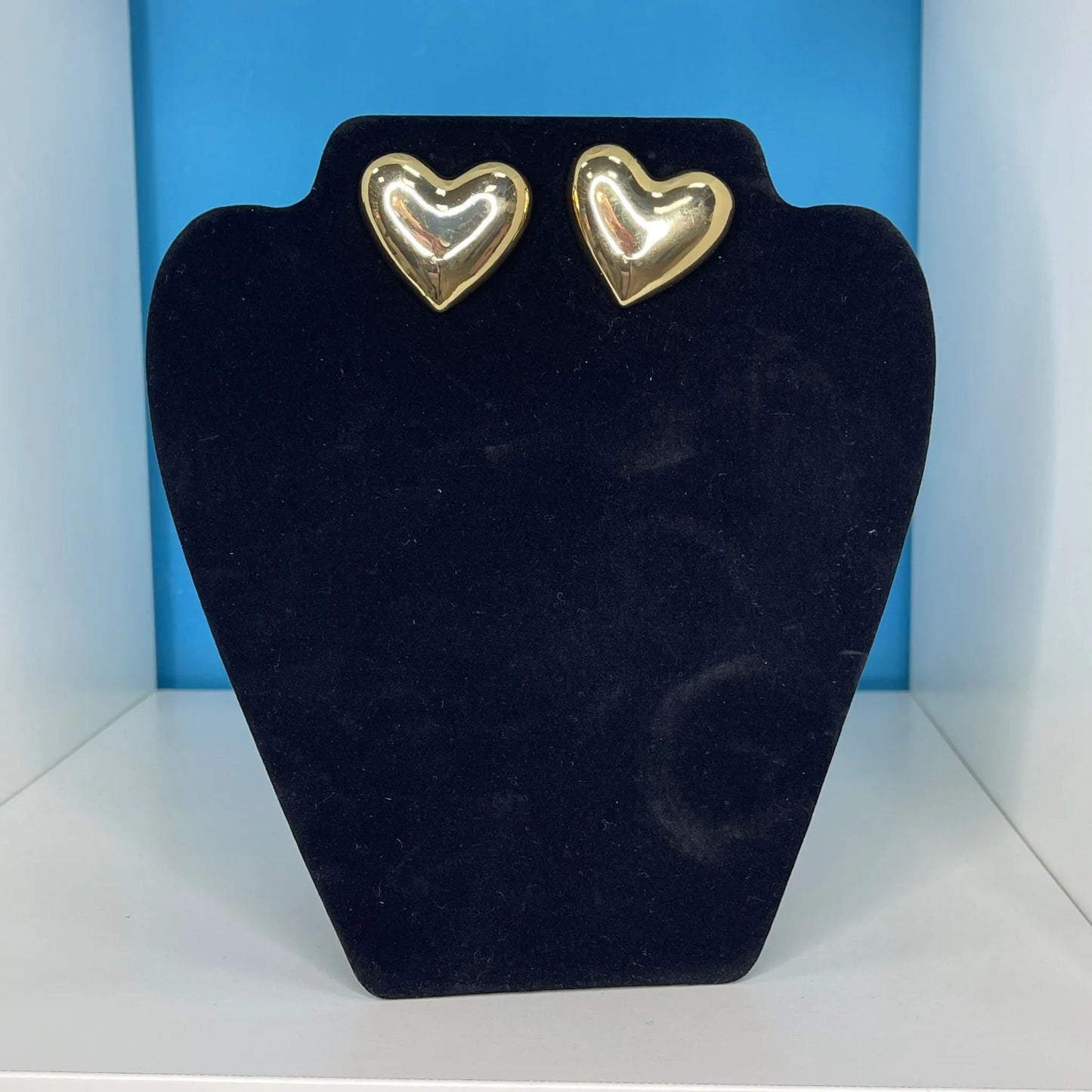 Orecchini Cuore Pieno Liscio - Vari Colori