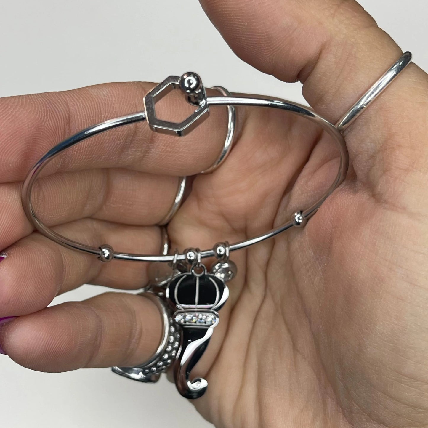Bracciale Rigido 'Cornicino Porta Fortuna'