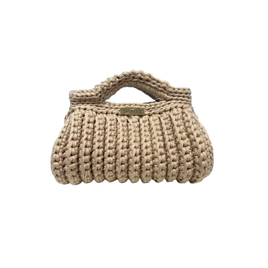 Borsetta Bauletto Realizzata a Mano Beige