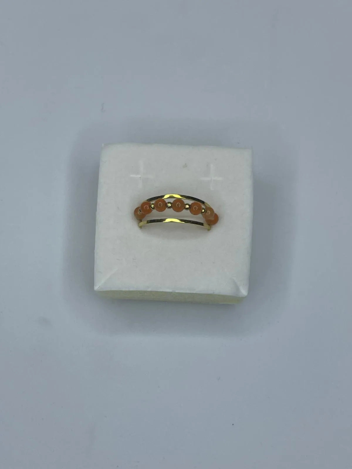 Anello Perline Base Gold - Vari Colori