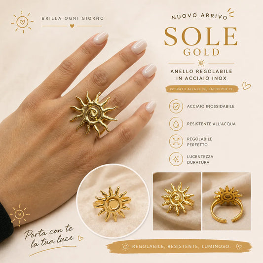 Anello Sole Gold