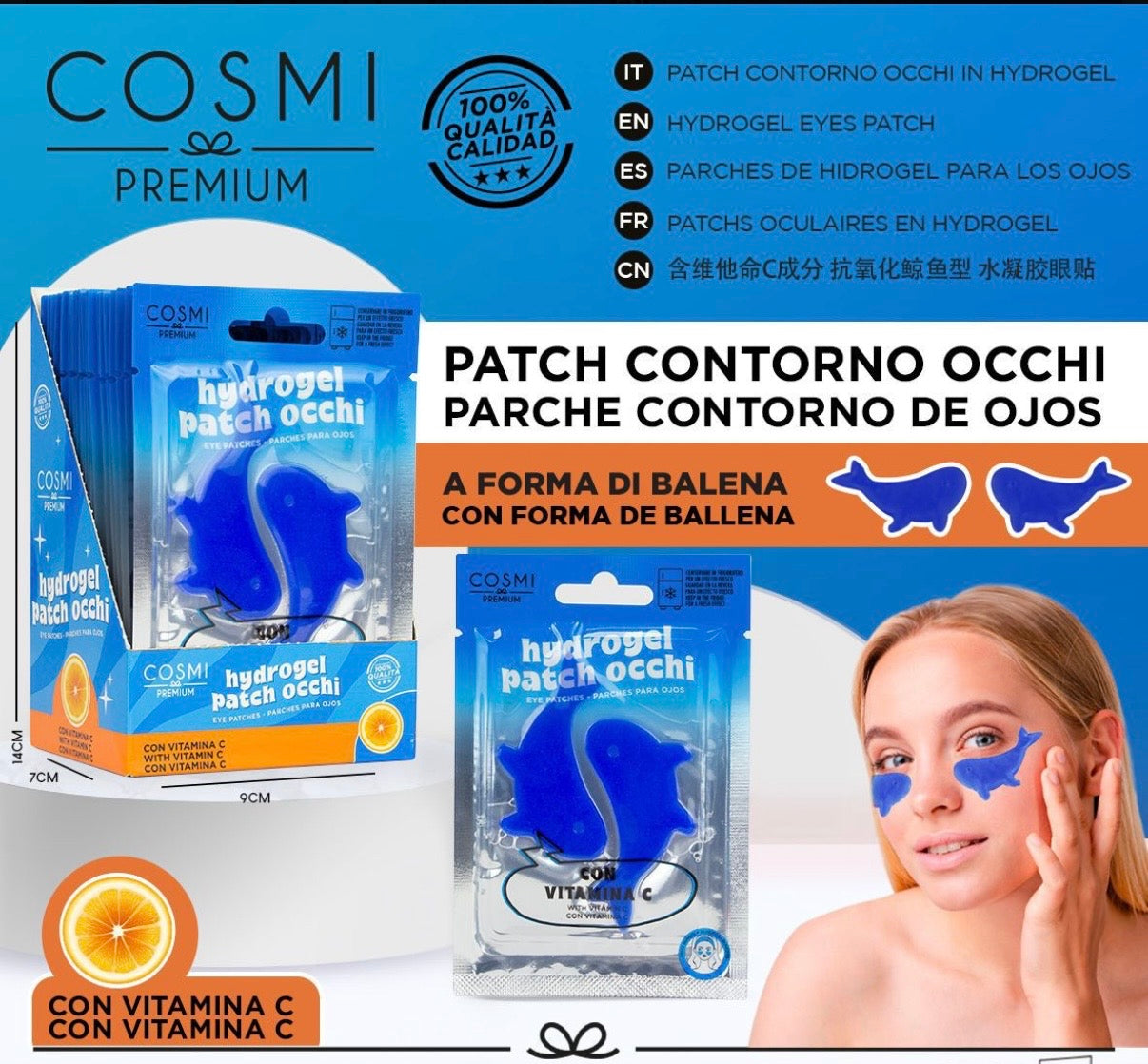 Cosmi Milano - Patch Occhi Balena con Vitamina C