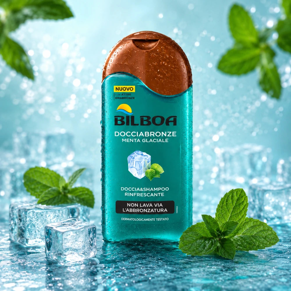 Bilboa Docciabronze Menta Glaciale Doccia & Shampoo Rinfrescante 220 ml