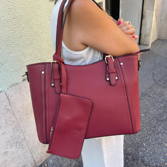 Borsa Con Pochettina - Rosso