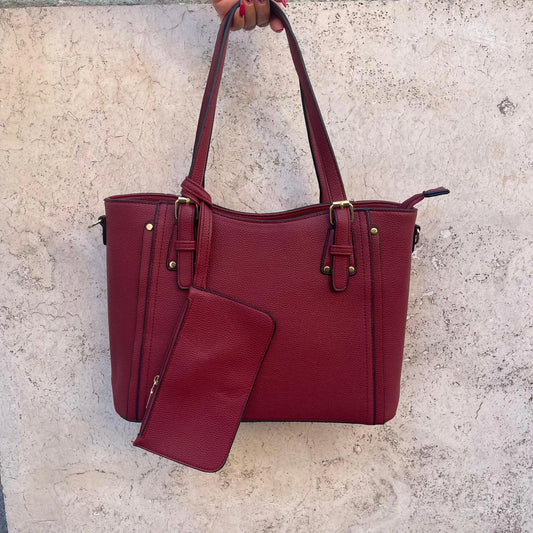 Borsa Con Pochettina - Rosso