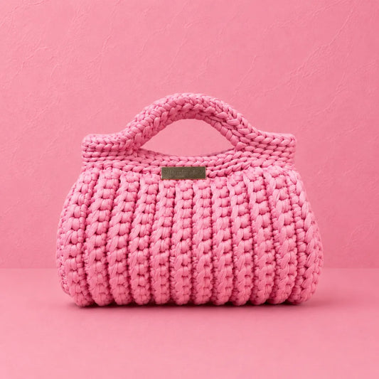 Borsetta Bauletto Realizzata a Mano Fucsia