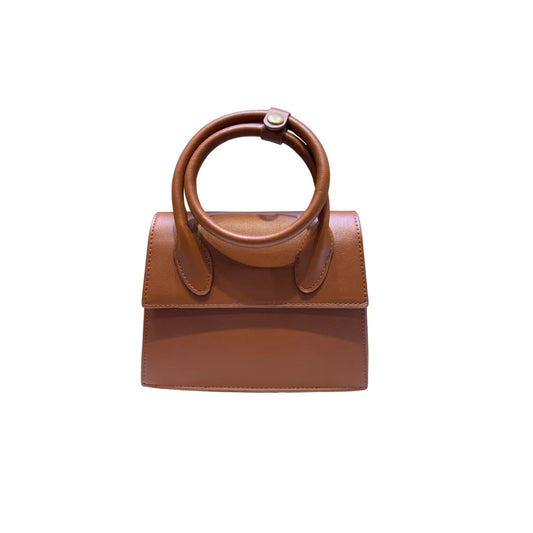 borsetta donna in similpelle di colore marrone