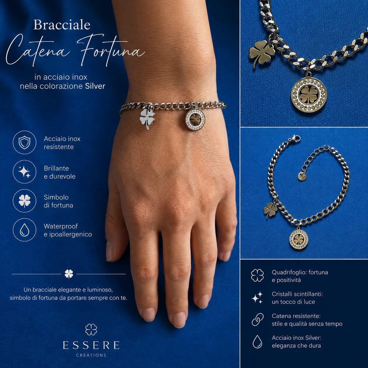 Bracciale Catena Fortuna Silver
