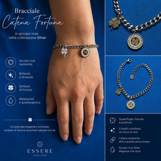 Bracciale Catena Fortuna Silver