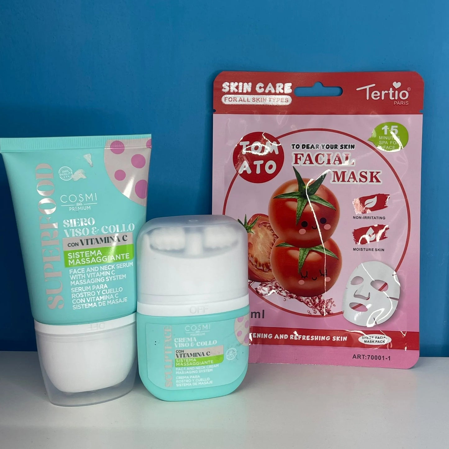 Cofanetto Natalizio Tiffany - Crema Viso + Siero Viso + Maschera Viso