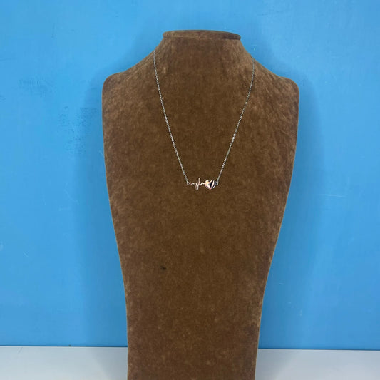Collana Battito Con Cuore Silver