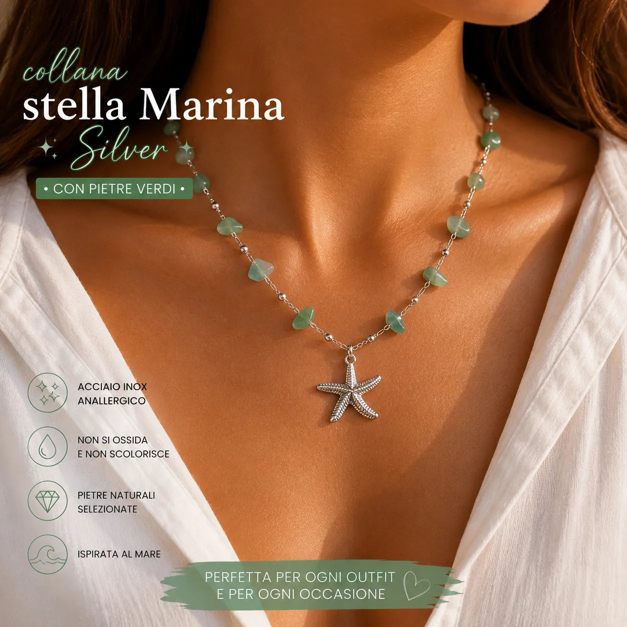 Collana Stella Marina Silver