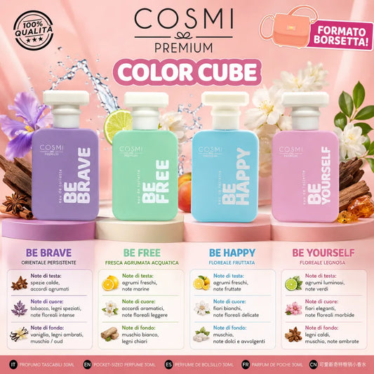 Cosmi Premium Color Cube – Set Profumi Tascabili 30 ml