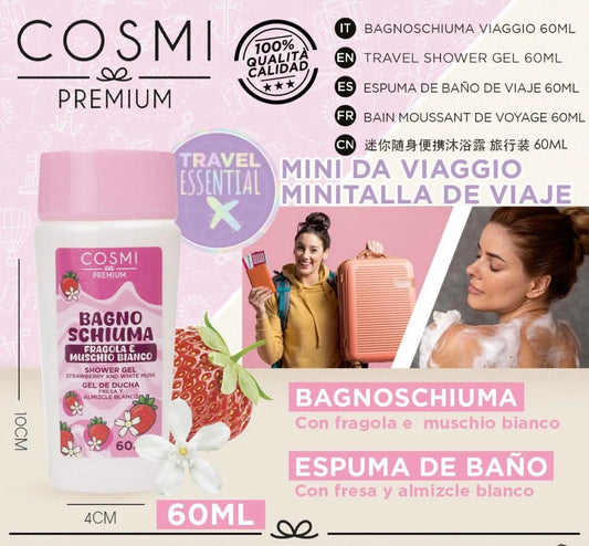 Cosmi - Bagnoschiuma Fragola e Muschio Bianco 60 ml