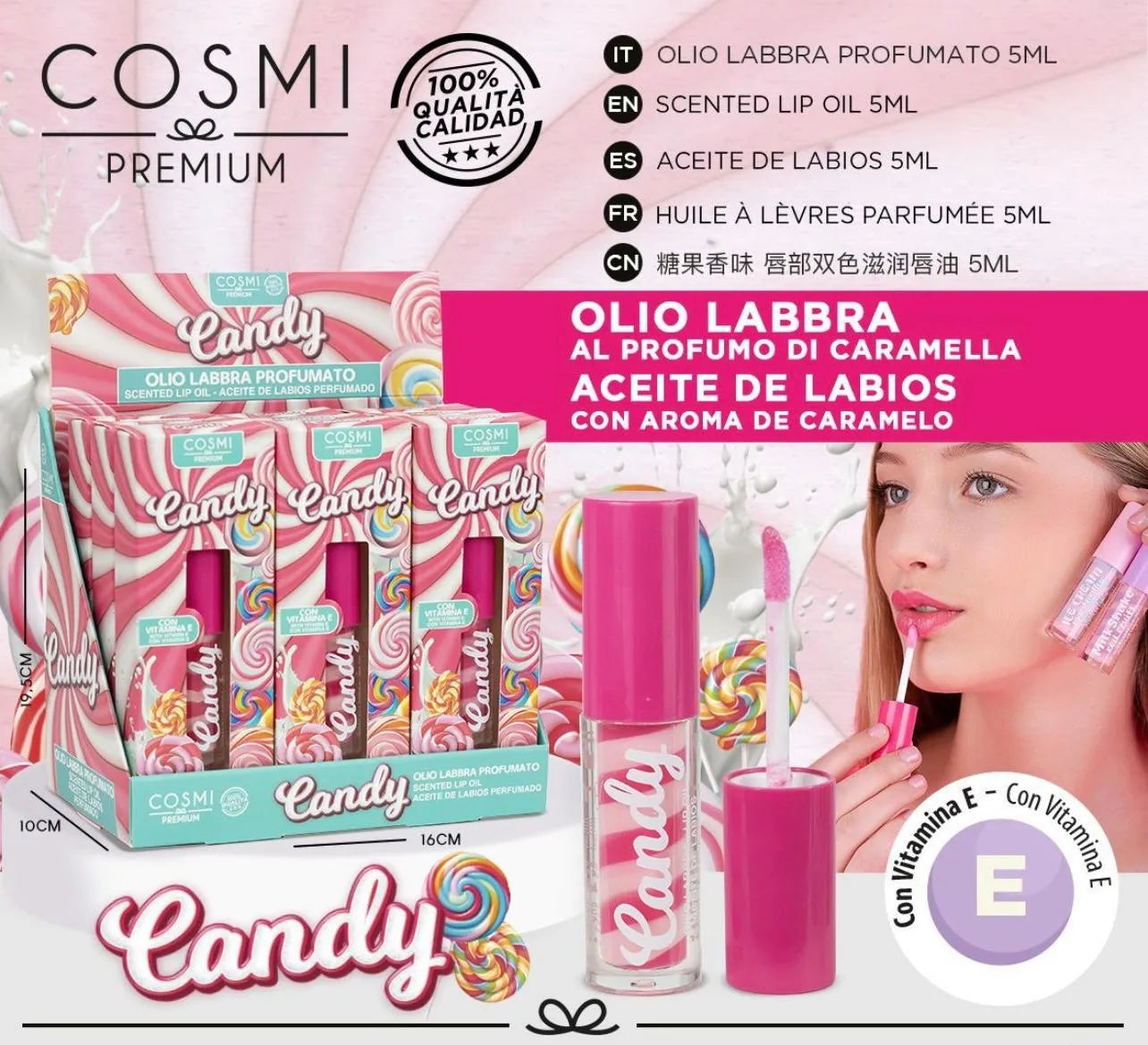 Cosmi - Olio Labbra Profumato Candy