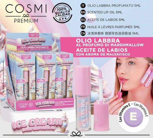 Cosmi - Olio Labbra Profumato Ice Cream Marshmallow