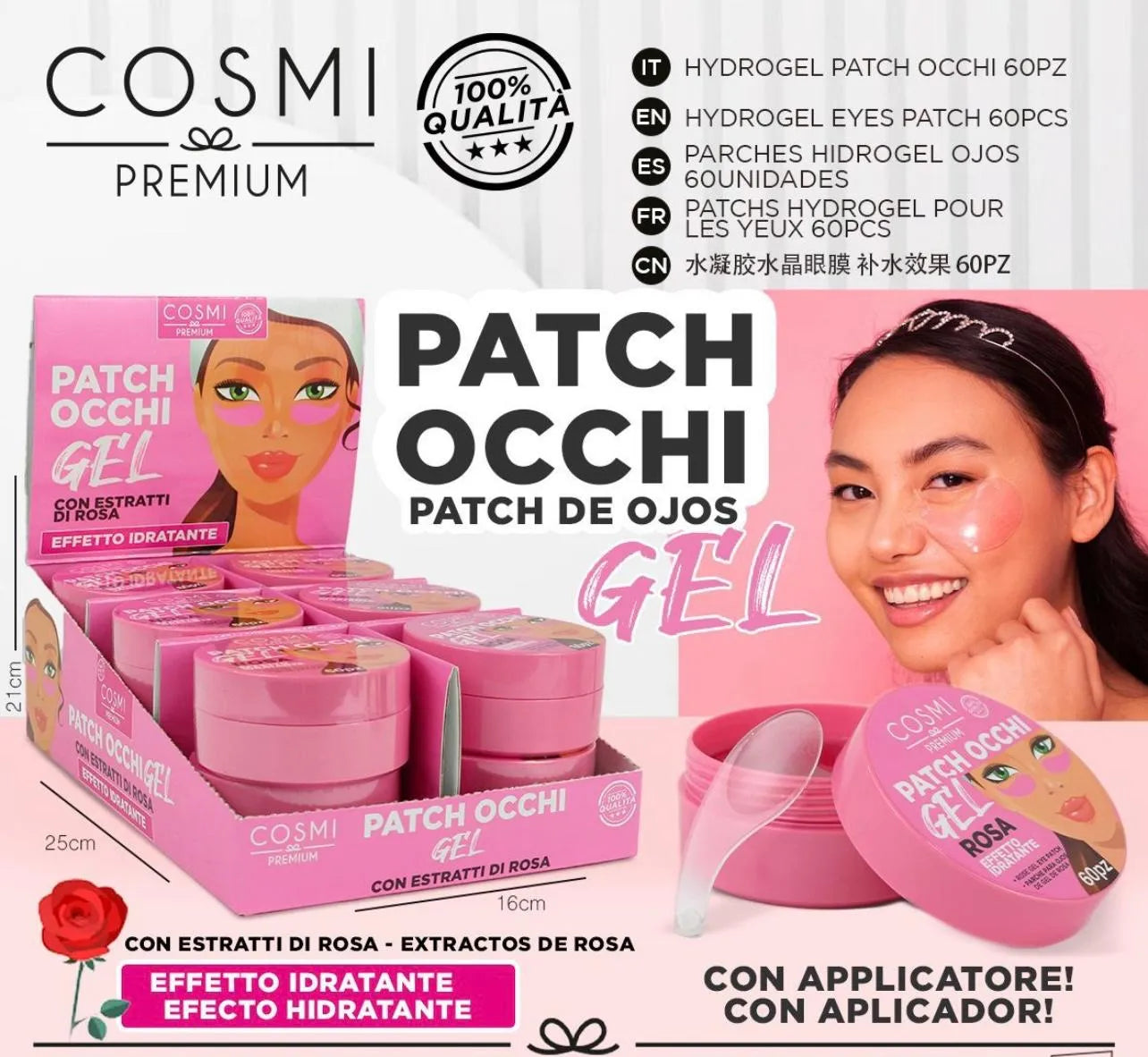 Cosmi - Patch Occhi Rosa 60 pz