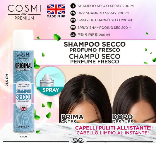 Cosmi - Shampoo Secco Original Profumo Fresco 200 ml